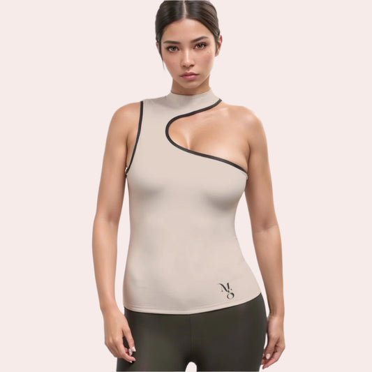 Halter Sleeveless Asymmetrical Tank Top