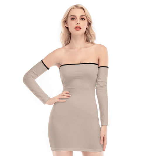 Off-shoulder Back Lace-up Dress