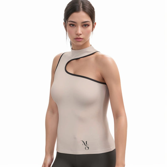 Halter Sleeveless Asymmetrical Tank Top