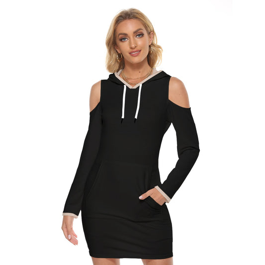 Two Tone Hooded Dress